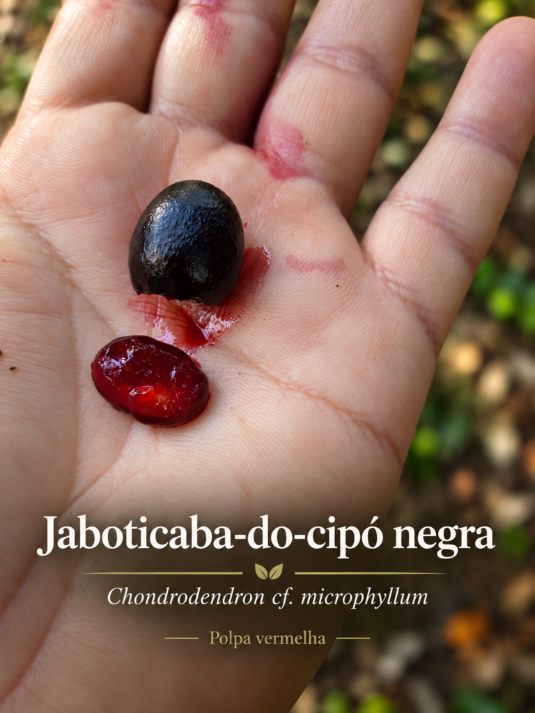 Leaf of Jaboticaba-do-cipó Negra - Chondrodendron cf. microphyllum